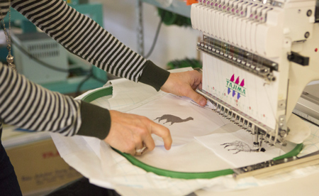 Préparation de la broderie dès validation