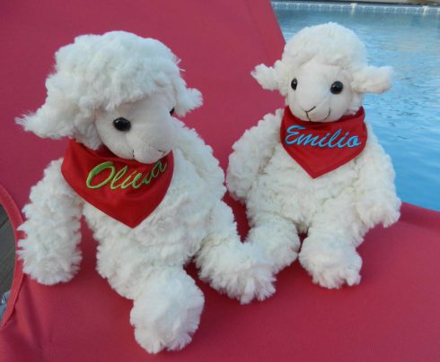 Broderies personnalisées sur peluches